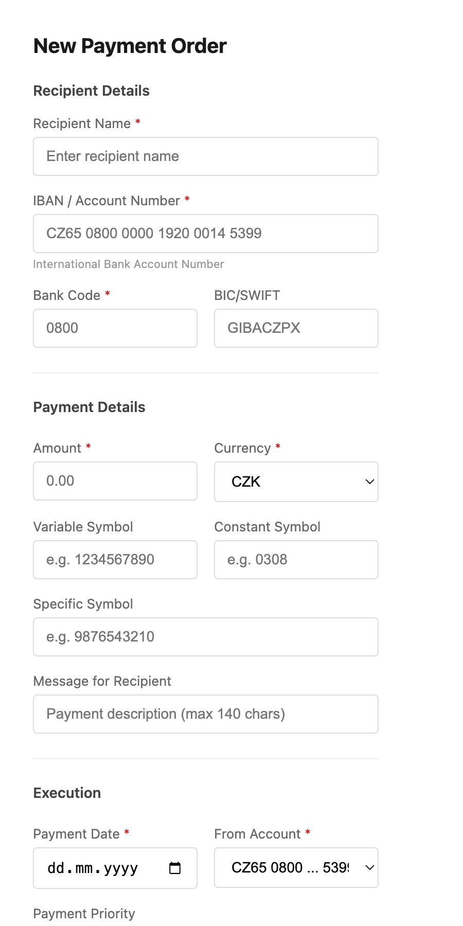 Original complex form